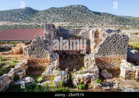 Die Ruinen der antiken Stadt Türkei in Antalya Andriake. Stockfoto