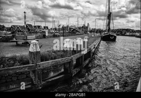 Dutch Village vom Meer, Detail der Altstadt Stockfoto