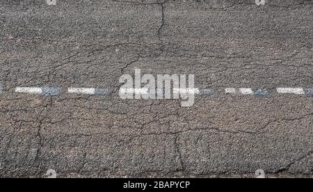 Asphalt Straße Draufsicht Hintergrund, Asphalt Struktur.Asphalt Straße Draufsicht Hintergrund, Asphalt Textur. Stockfoto