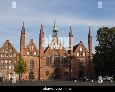 Heiligen-Geist-Krankenhaus in Lübeck, einer sozialen He-Einrichtung aus dem Jahr 1286 Stockfoto