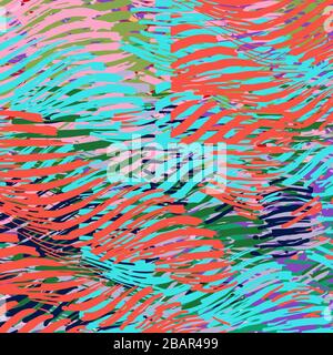 Abstrakter Hintergrund verschwommene Textur von Formen farbiger Linien und Farbflecken. Stock Vektor