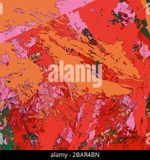 Abstrakter Hintergrund verschwommene Textur von Formen farbiger Linien und Farbflecken. Stock Vektor