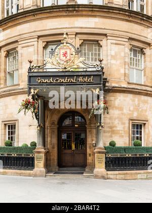 Das Grand Central Hotel (1883) ist ein großes 4-Sterne-Hotel im Zentrum von Glasgow, Schottland. Stockfoto