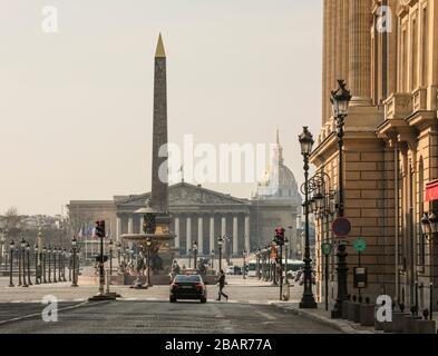 PARISER LOCKDOWN 10. TAG Stockfoto