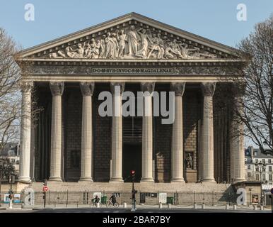 PARISER LOCKDOWN 10. TAG Stockfoto