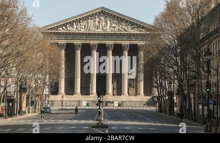 PARISER LOCKDOWN 10. TAG Stockfoto