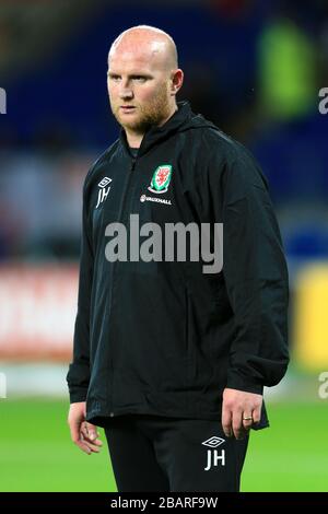 John Hartson, Wales Trainer Stockfoto