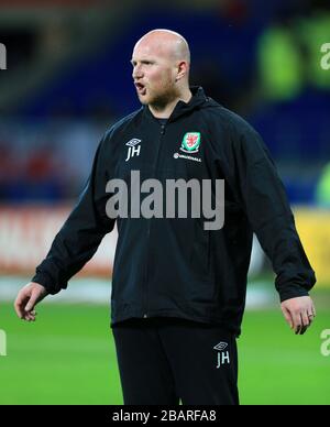 John Hartson, Wales Trainer Stockfoto