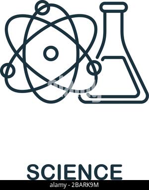 Symbol für Wissenschaft. Einfaches Element Science Symbol für Vorlagen, Webdesign und Infografiken Stock Vektor