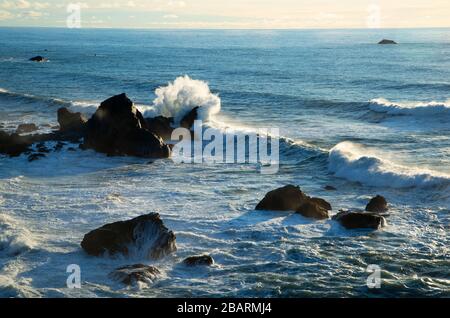 Blick vom Wedding Rock, Patrick's Point State Park, Kalifornien Stockfoto