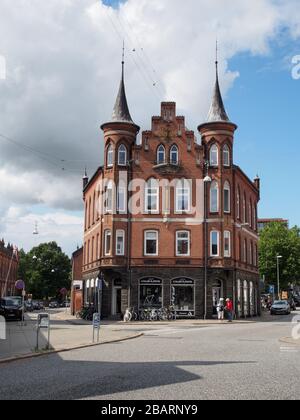 Voldbrohus in Randers, Dänemark Stockfoto