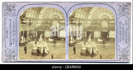 Das Querhaus aus dem Süden, Manchester Art Treasures Exhibition, von Philip Henry Delamotte, 1857 Stockfoto