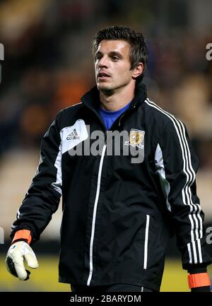 Eldin Jakupovic, Torhüter von Hull City Stockfoto