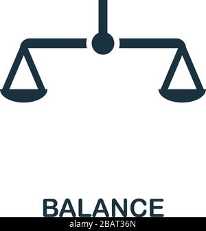 Saldensymbol. Einfaches Element aus der Audit-Sammlung. Symbol für gefüllte Kontostand für Vorlagen, Infografiken und mehr Stock Vektor