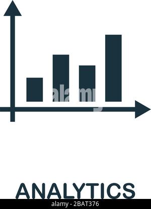 Analysesymbol. Einfaches Element aus der Audit-Sammlung. Symbol für gefüllte Analysen für Vorlagen, Infografiken und mehr Stock Vektor