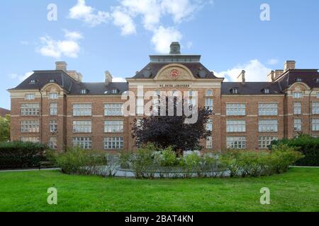 Sankt Petri Schule (Sankt Petri skola) schönes Barockgebäude in Malmö, Schweden Stockfoto