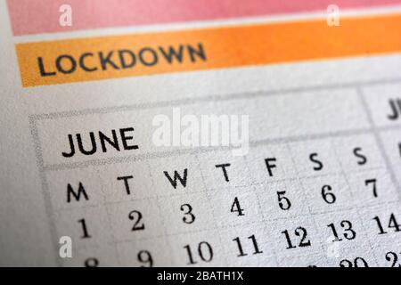 Coronavirus,Kovid-19,Government Lock Down,Juni 2020 Stockfoto