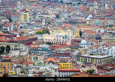 Blick auf Neapel, Italien Stockfoto