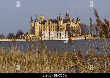 Schweriner Schloss - Sitz des Landtages, Schwerin, Mecklenburg-Vorpommern, Deutschland Stockfoto