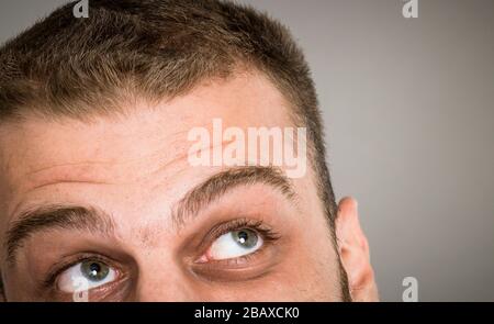 Wunderschöne Nahaufnahmen von menschlichen Augen Stockfoto
