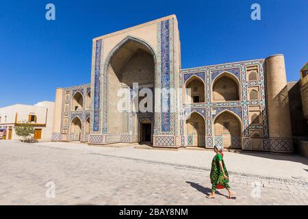 Ulugbek Medressa, ist islamische Schule, Buchara, Buchara, Usbekistan, Zentralasien, Asien Stockfoto