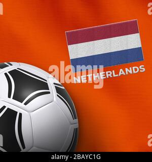 Fußball- und Nationalmannschaftstrikot der Niederlande (Holland). Stockfoto