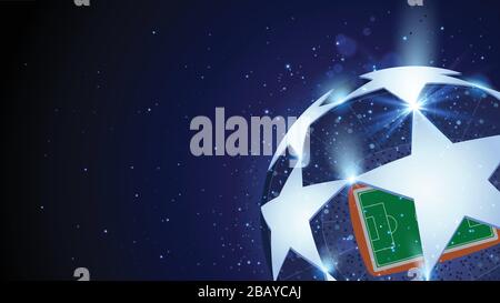 Fußball (Fußball) Wettbewerb Illustrationskonzept. Stock Vektor