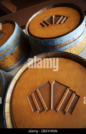 El Museo de la Vid y el Vino (das Vine- und Weinmuseum) Stockfoto