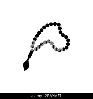 Prayer Perlen Symbol Grafikdesign Stock Vektor