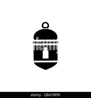 Laternensymbol Grafikdesign Schablonenvektor isoliert Stock Vektor