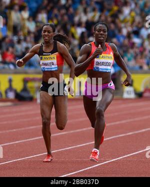 Großbritanniens Christine Ohuruogu in Aktion während der 400-m-Frauen Stockfoto