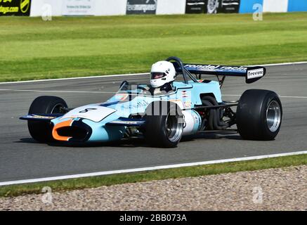 Klaus Bergs, Brabham BT36, HSCC Historical Formel 2, DHF 2015, Oldtimer, Classic-Event, Classic Racing Cars, DHF, DHF 2015, Donington Historic fest Stockfoto