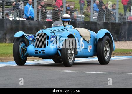 Richard Pilkington, Talbot T26 SS, Mad Jack, Sportwagen vor dem Krieg, DHF 2015, Oldtimer, Classic-Event, Classic Racing Cars, DHF, DHF 2015, Donington Stockfoto