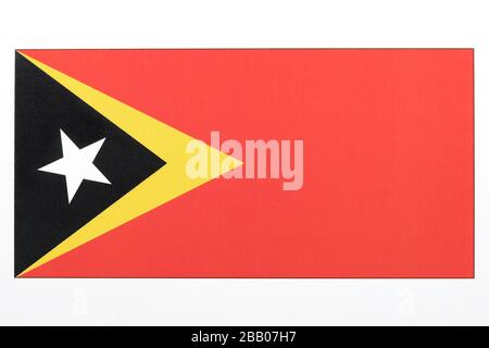 Nationalflaggen Osttimors. Stockfoto