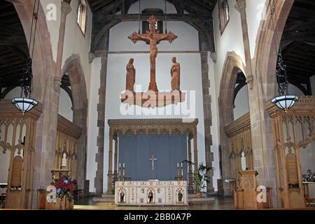 Church of Our Lady and Saint Nicholas alias Sailors Church, Pier Head, Liverpool, Großbritannien Stockfoto