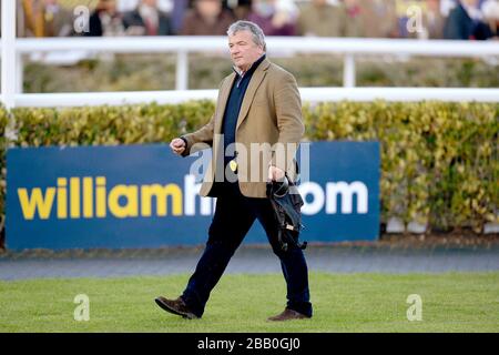 Pferdetrainer Nigel Twiston-Davies Stockfoto