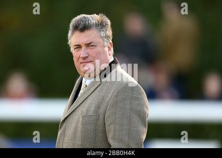 Trainer Paul Nicholls am zweiten Tag des William Hill Winter Festivals 2013 auf der Kempton Park Racecourse Stockfoto