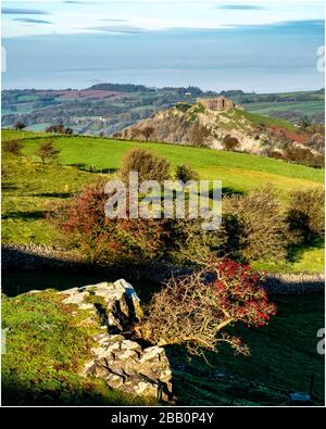 Carreg Cennen Castle Stockfoto