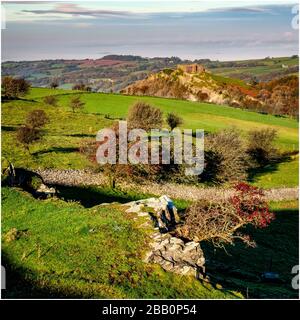 Carreg Cennen Castle Stockfoto