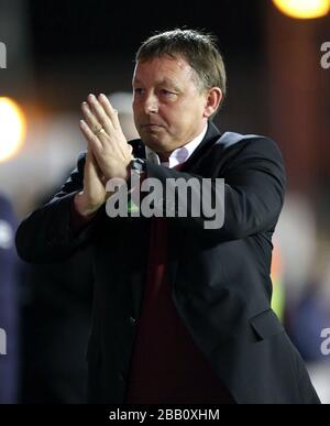 Nottingham Forest Manager Billy Davies lobt die Fans Stockfoto