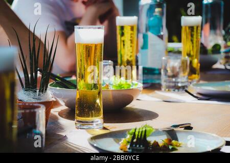 Brunch mit Freunden Stockfoto