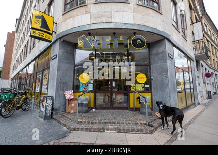 Netto Supermarkt in Kopenhagen, Dänemark, Europa Stockfoto