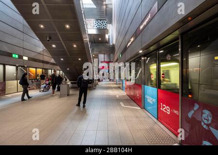 Metro-Station in Kopenhagen, Dänemark, Europa Stockfoto