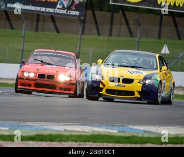 Jeremy Cooke, Mike Dowd, BMW M3 GT4, Thomas Houlbrook, BMW M3 Evo E36, New Millenium Series, Nextec Dunlop Puma Cup, Classic Sports Car Club, CSCC, La Stockfoto