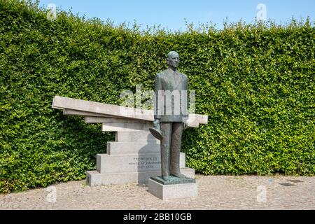 Statue von König Friedrich IX. Von Dänemark im Langelinie Park in Kopenhagen, Dänemark, Europa Stockfoto