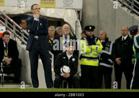 Der Manager der Republik Irland Martin O'Neill im Internationalen Freundschaftsspiel im Aviva Stadium, Dublin, Irland. Stockfoto