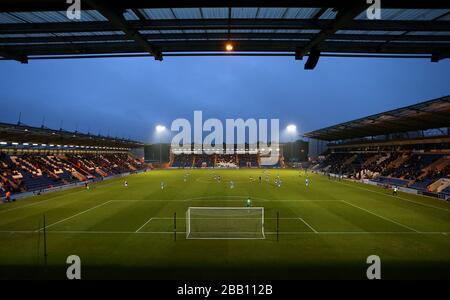 Ein allgemeiner Blick auf die im Weston Homes Community Stadium laufende Aktion Stockfoto