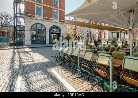 London auf Lock Down Coronavirus Stockfoto