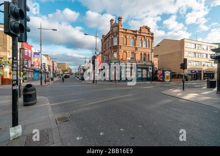 London auf Lock Down Coronavirus Stockfoto