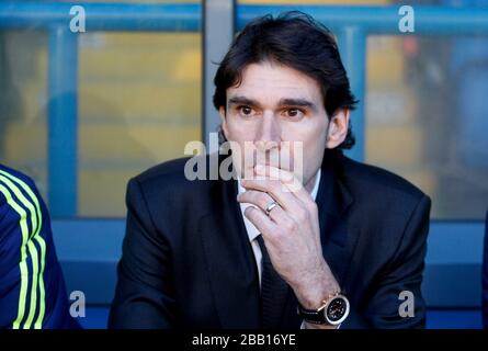 Middlesbrough FC-Manager Aitor Karanka vor der Partie Stockfoto